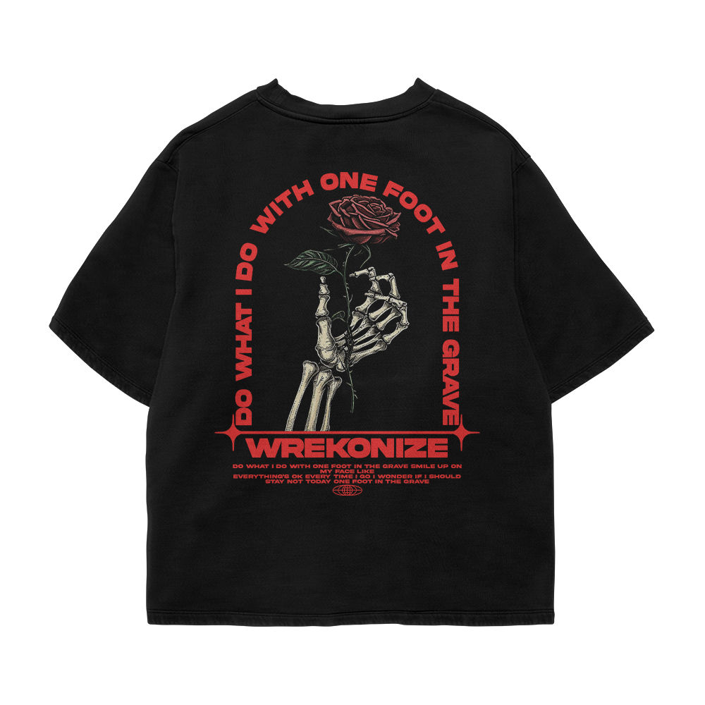 Wrekonize "One Foot In The Grave" Tee (BlacK)