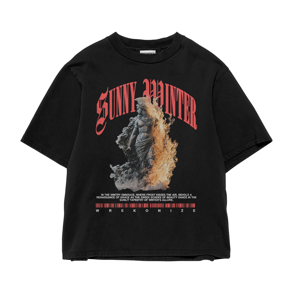"Sunny Winter" Tee (Black)